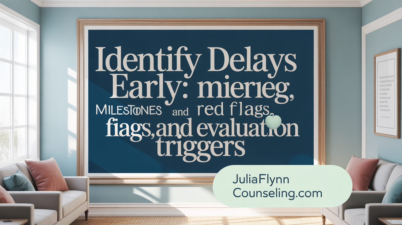Identify Delays Early: Milestones, Red Flags, and Evaluation Triggers