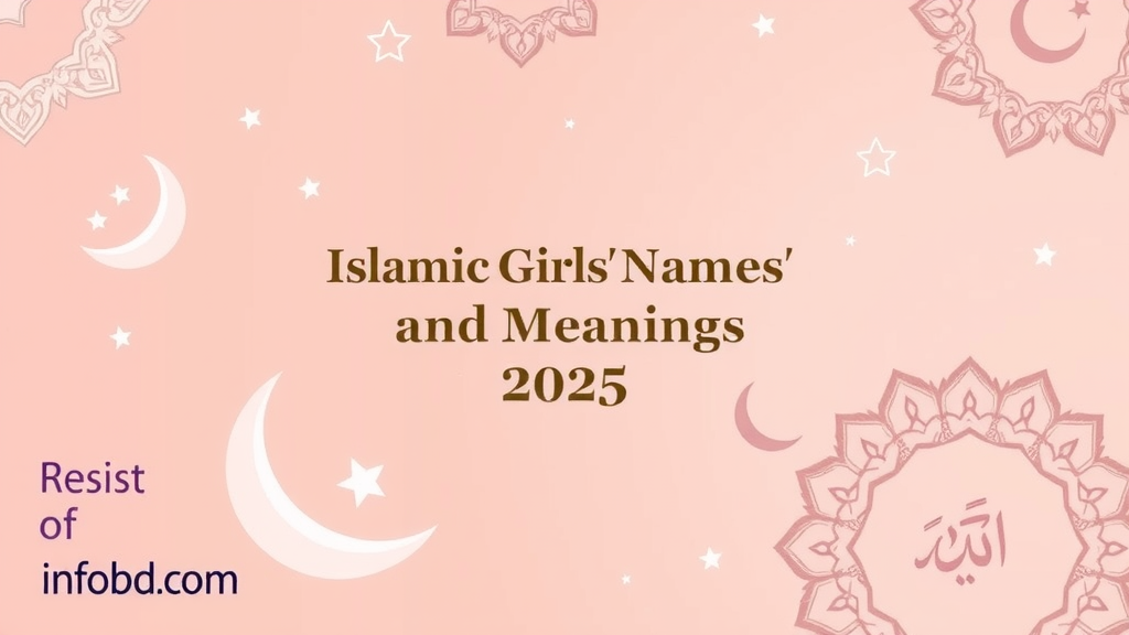 (B) ব দিয়ে মেয়েদের ইসলামিক নাম অর্থসহ ২০২৫