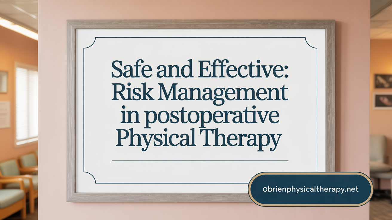 Safe and Effective: Risk Management in Postoperative PT