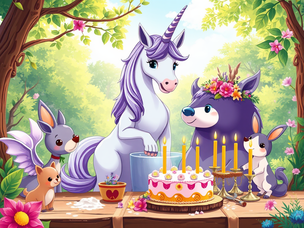 The Thistle Unicorn's Magical Cake