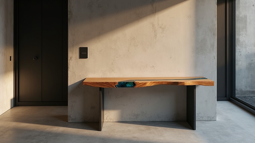 Консольный стол в стиле лофт: идеальное узкое решение для вашего интерьера прихожей и спальни!