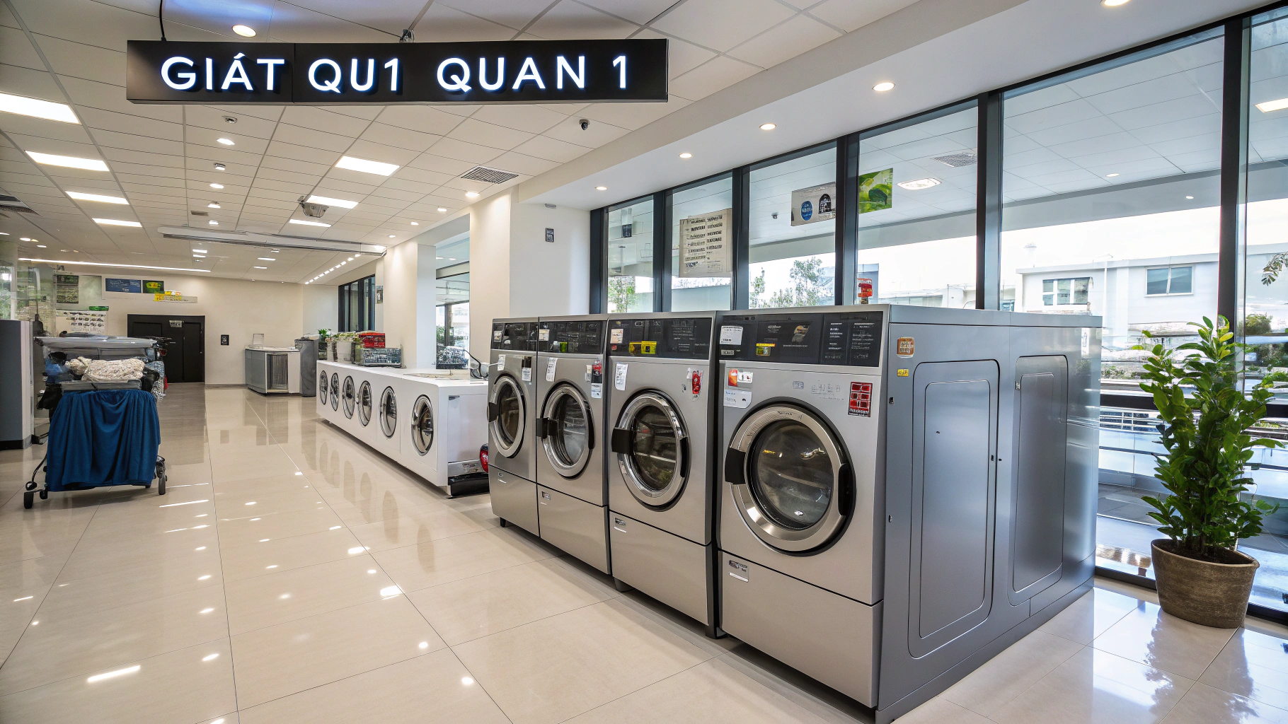 Công nghệ hiện đại tại Giặt ủi Quận 1