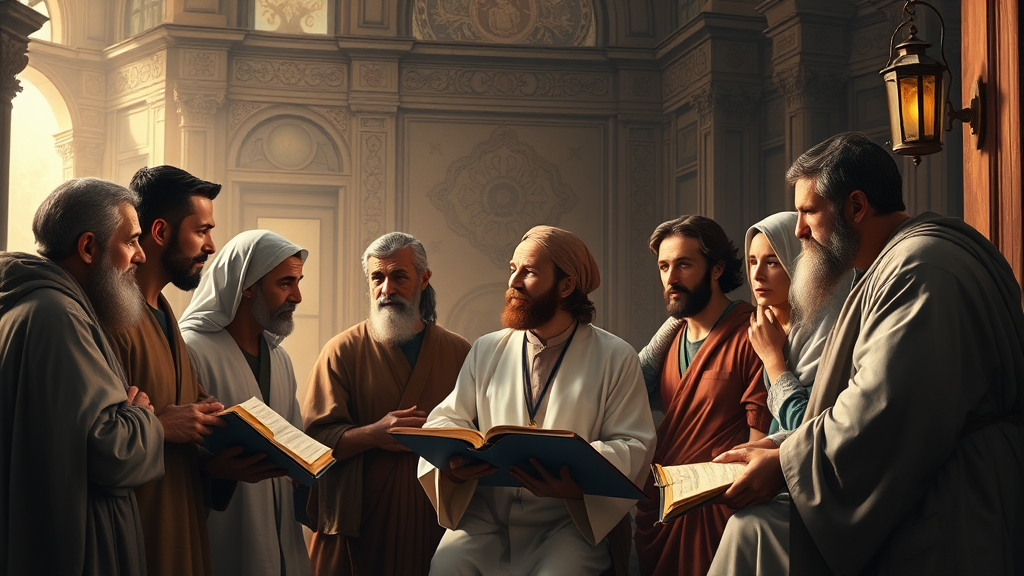 의료인 구성원들이 대화를 나누는 모습