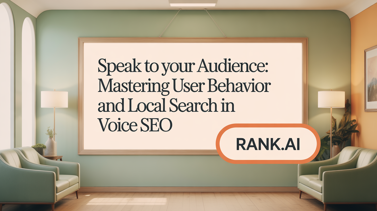 Speak to Your Audience: Mastering User Behavior and Local Search in Voice SEO