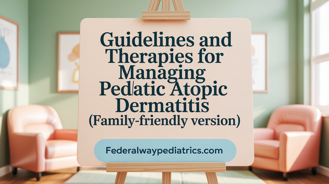 Guidelines and Therapies for Managing Pediatric Atopic Dermatitis