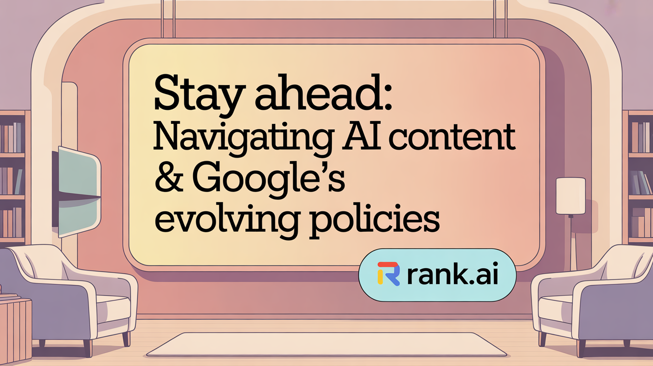 Stay Ahead: Navigating AI Content &amp; Google's Evolving Policies
