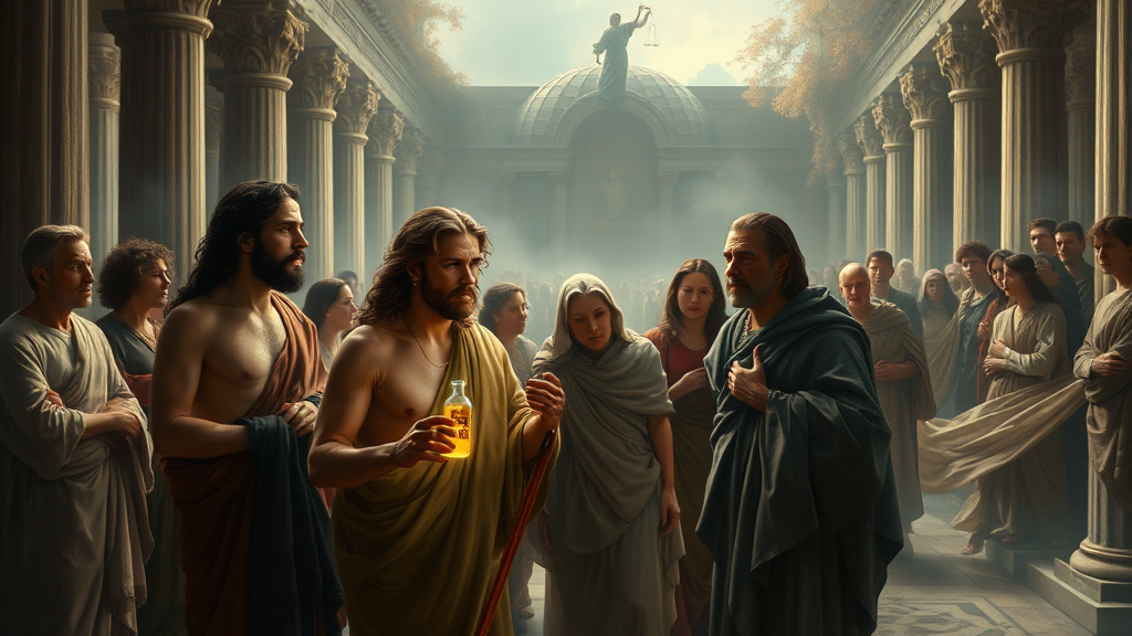 법의학을 활용하여 진실을 밝히는 종교적 상징화