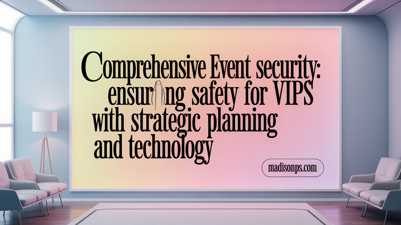 Comprehensive Event Security: Protecting VIPs with Strategic Planning and Technology