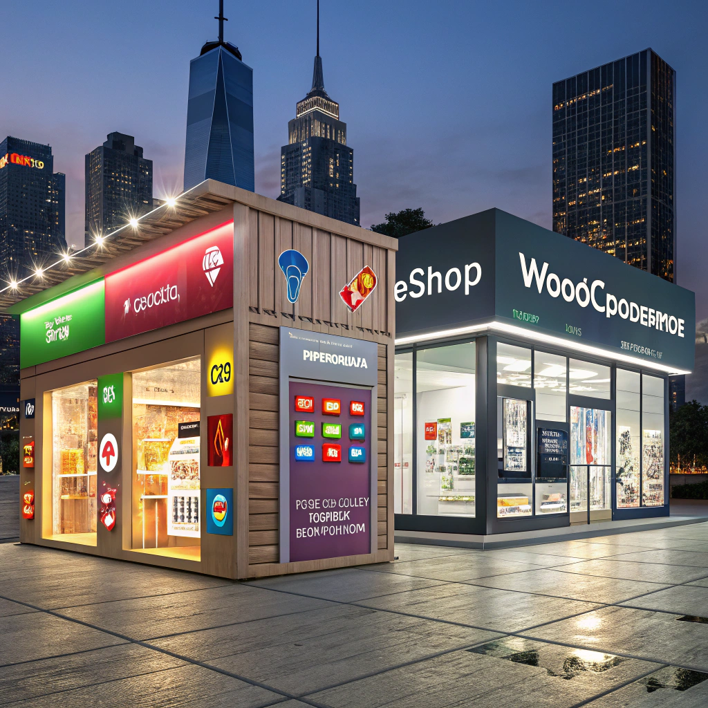 PrestaShop vs WooCommerce: dynamiczny marketplace z kluczowymi funkcjonalnościami e-commerce.