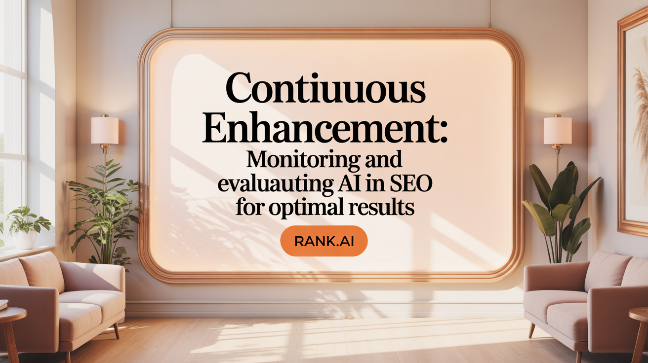Continuous Enhancement: Monitoring and Evaluating AI in SEO for Optimal Results