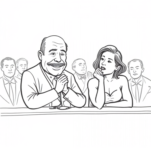 Actor Martin Accused of Biting Woman at Event single-panel cartoon