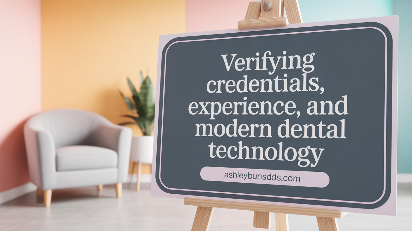Verifying Credentials, Experience, and Modern Dental Technology