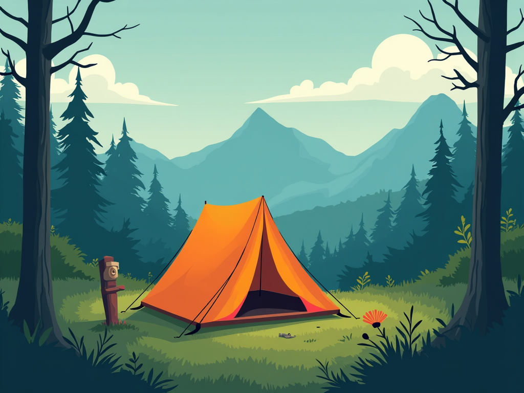 Primitive camping with tech
