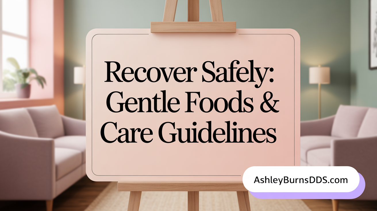 Recover Safely: Soft Foods & Care Guidelines
