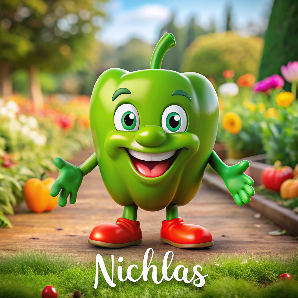Meet Nicholas the Friendly Bell Pepper Mascot Meet Nicholas the Friendly Bell Pepper Mascot