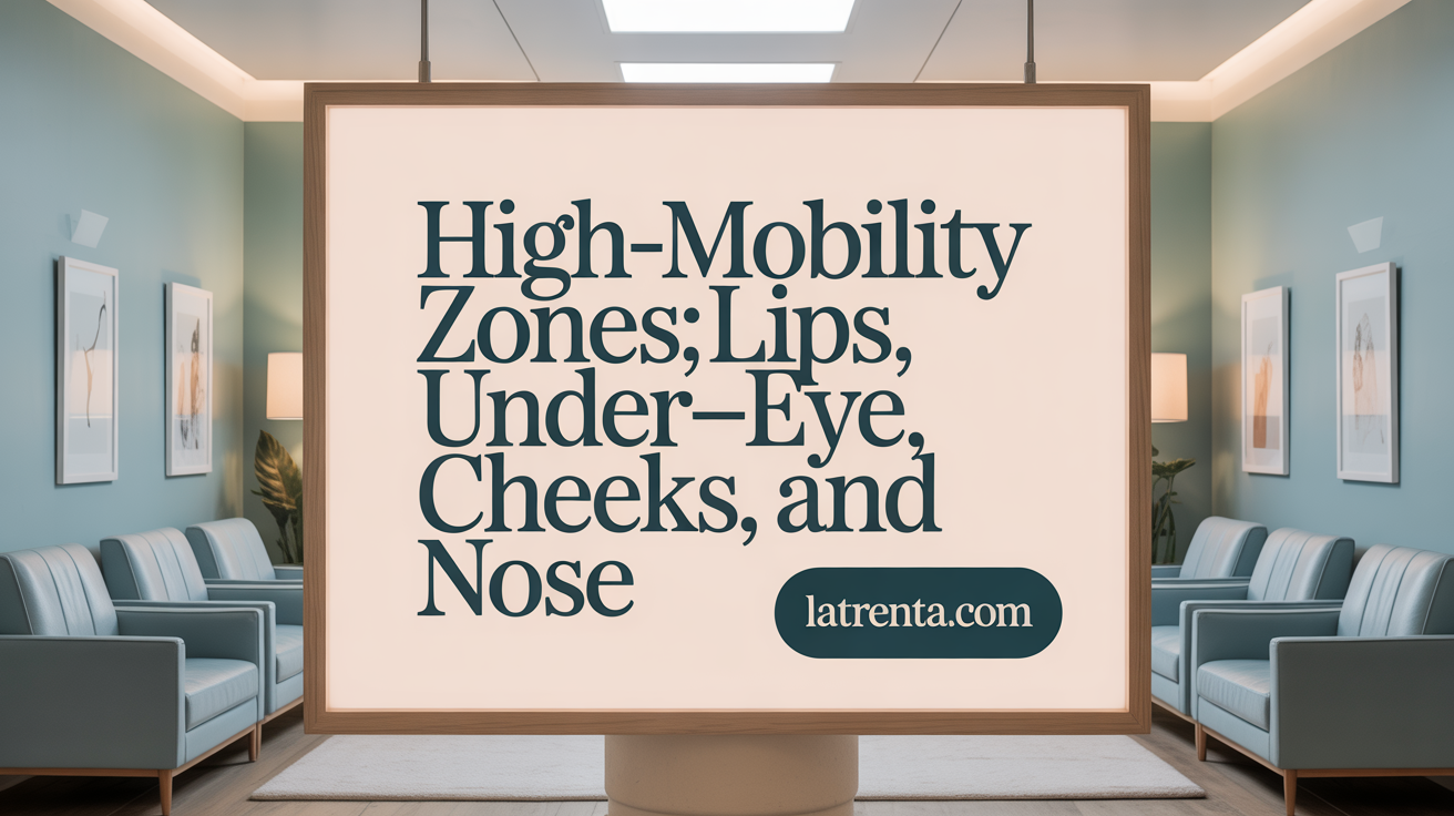 High-Mobility Zones: Lips, Under-Eye, Cheeks, and Nose