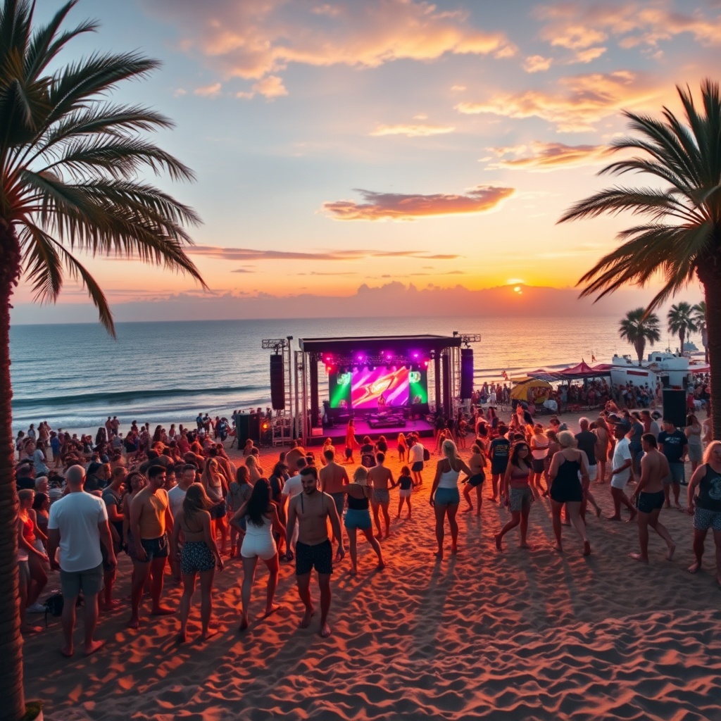 Barcelona Beach Open Air: Where Every Sunset is a Stage