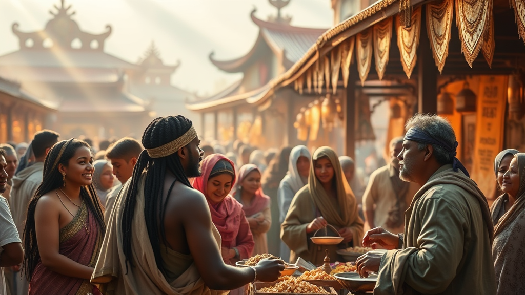 축제의 공정성과 정의를 나타낸 메타포 이미지