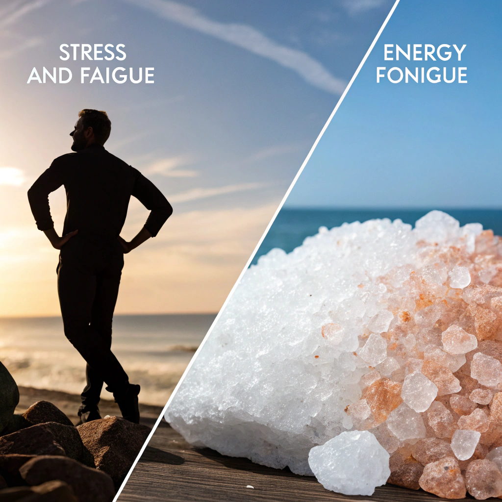 Salt trick for men results - before and after transformation showing improved confidence and energy