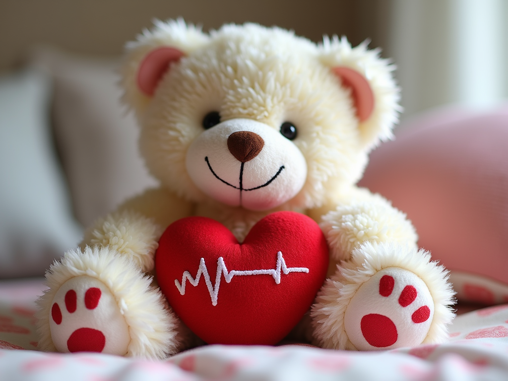 Child Holding Heartbeat Bear