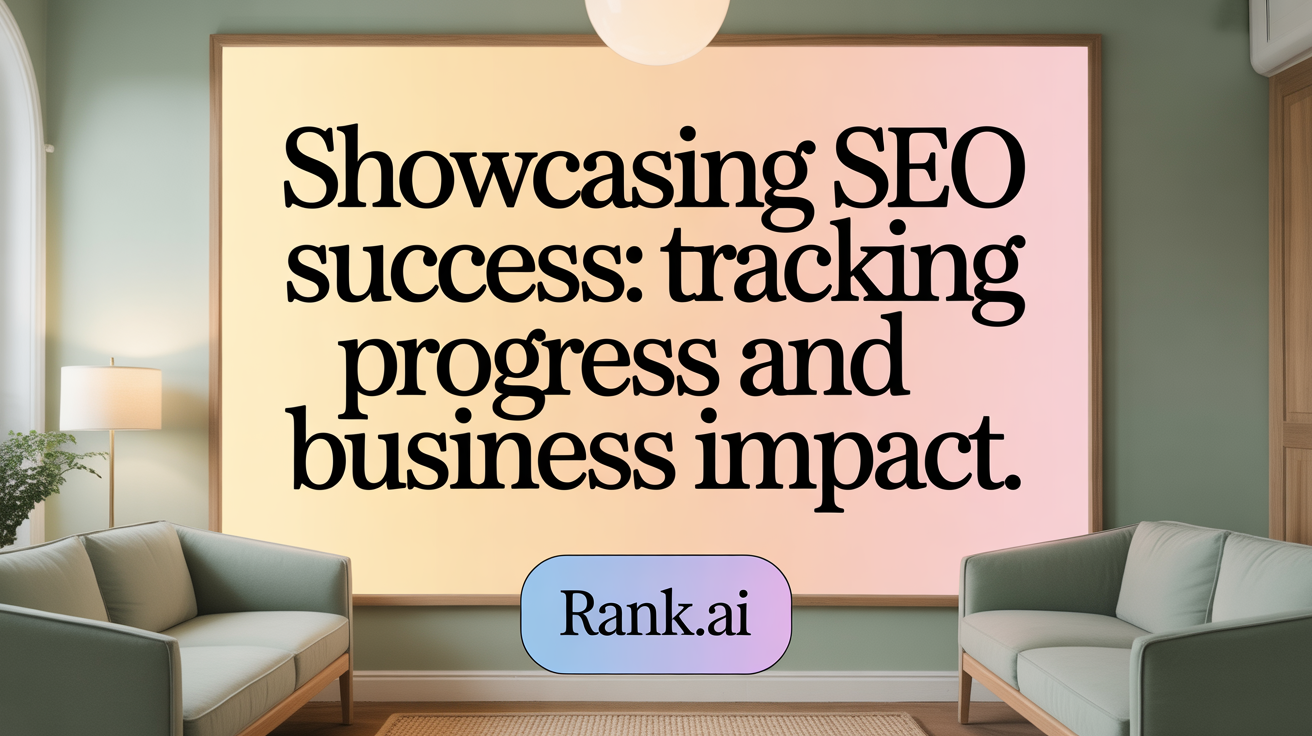 Showcasing SEO Success: Tracking Progress and Business Impact