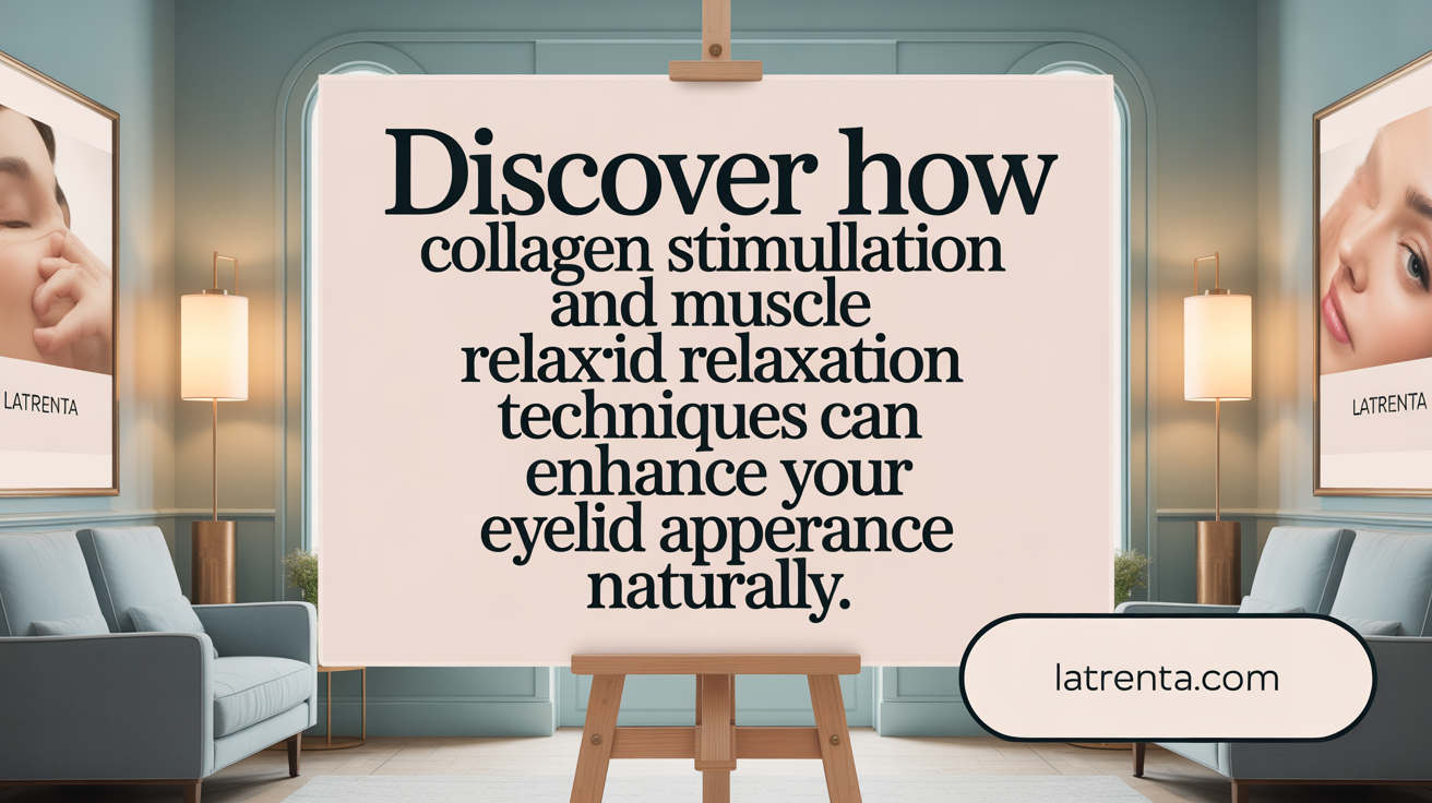 Discover how collagen stimulation and muscle relaxation help lift your eyelids naturally.