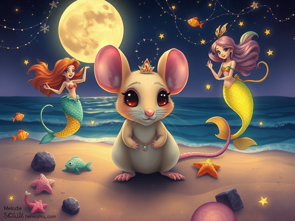 The Curious Mouse and the Mermaid's Song