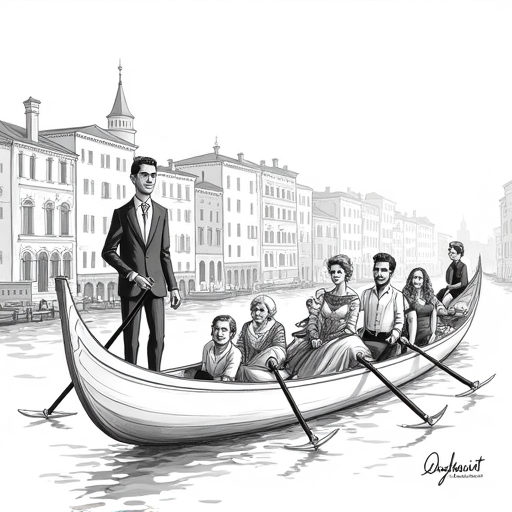 Lauren Sánchez Seen in Venice Before Wedding to Jeff Bezos single-panel cartoon