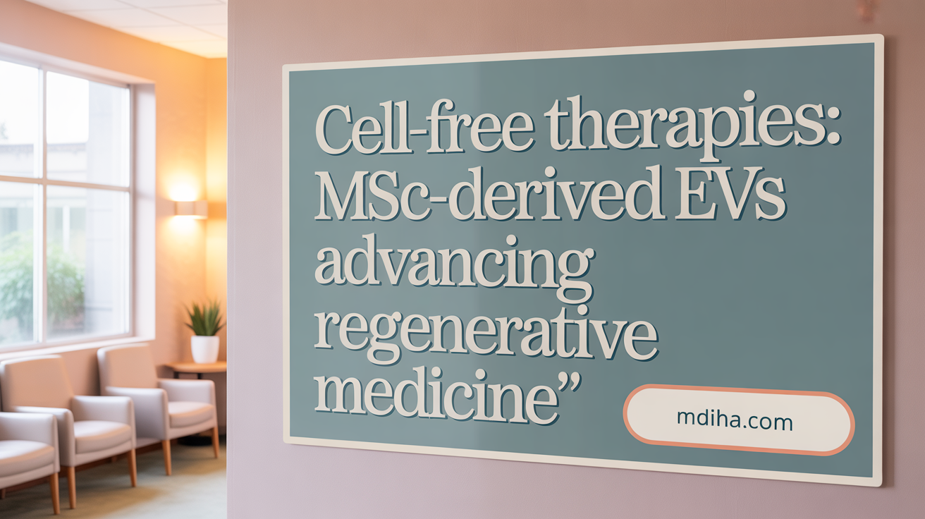 Cell-free therapies: MSC-derived EVs revolutionizing regenerative medicine