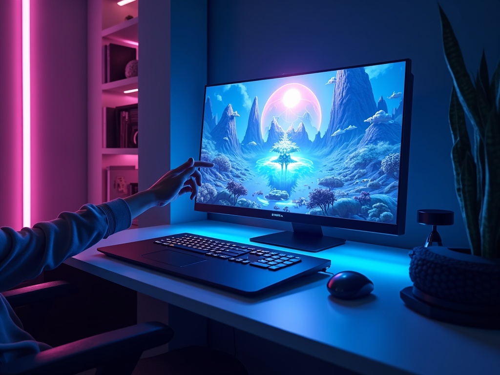 Un jugador disfrutando de Donkey Kong Bananza Switch 2, saltando en una jungla vibrante.