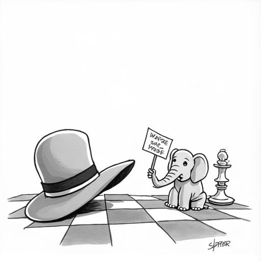 Sen. Thom Tillis Will Not Seek Reelection single-panel cartoon