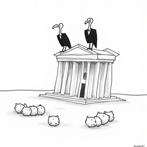 Federal Reserve Proposes Easing Key Capital Rule for Banks single-panel cartoon