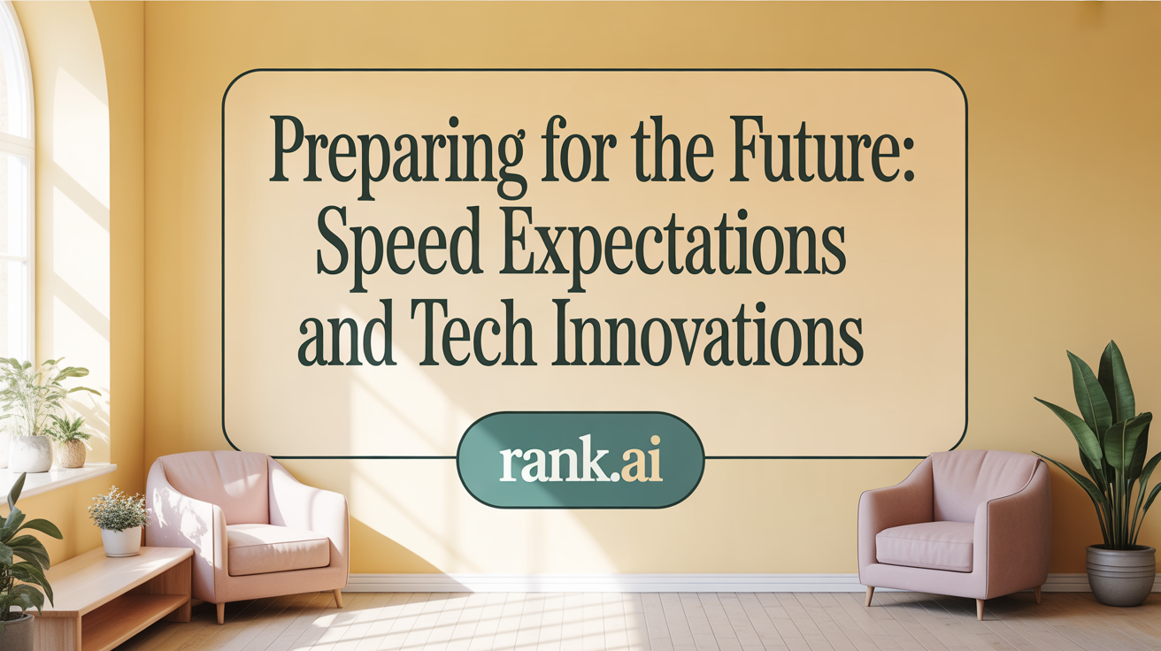 Preparing for the Future: Speed Expectations and Tech Innovations