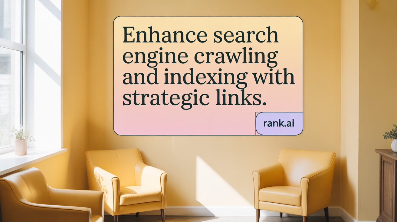 Enhance search engine crawling and indexing with strategic links.