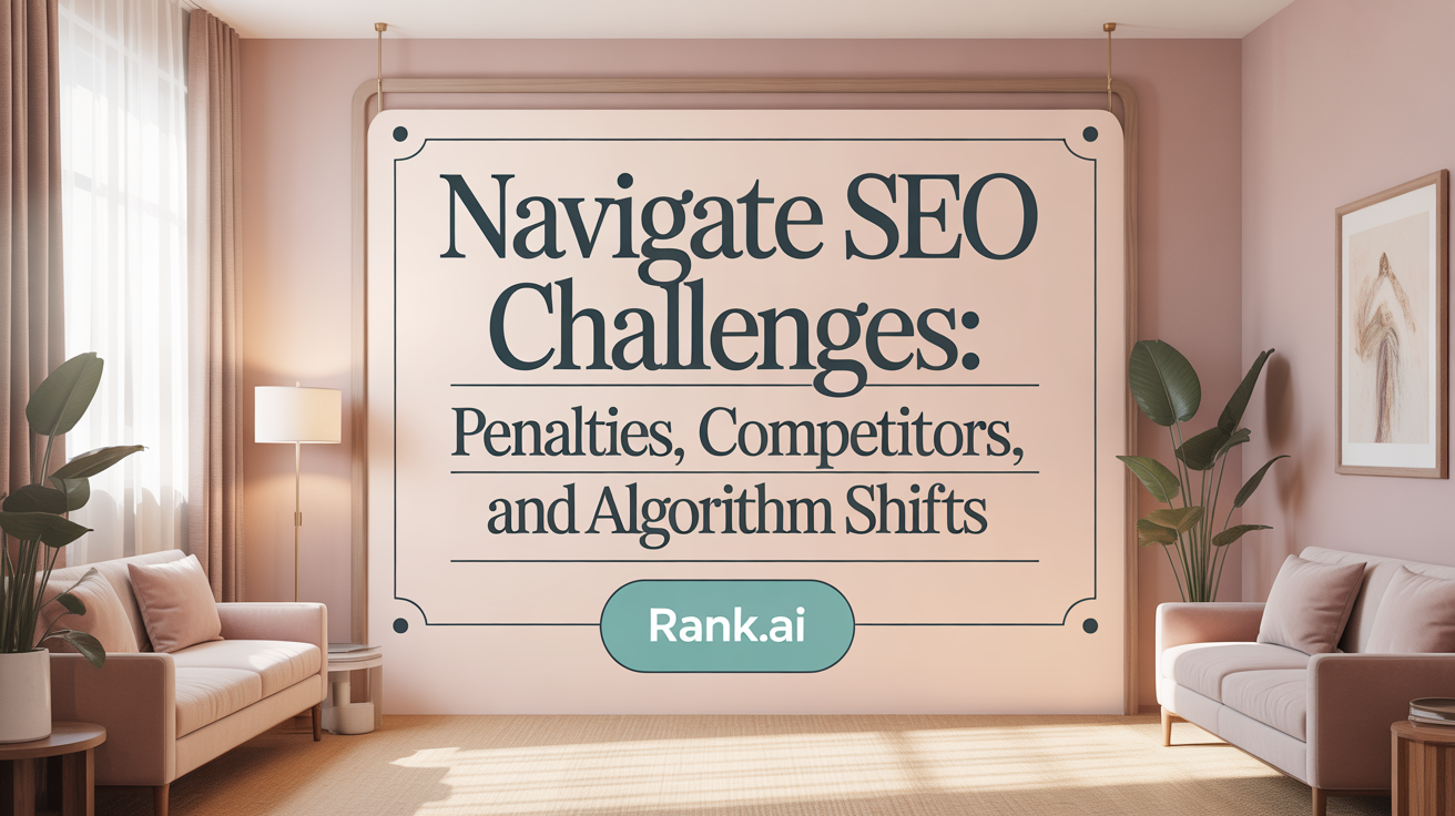 Navigate SEO Obstacles: Penalties, Competitors, and Algorithm Shifts