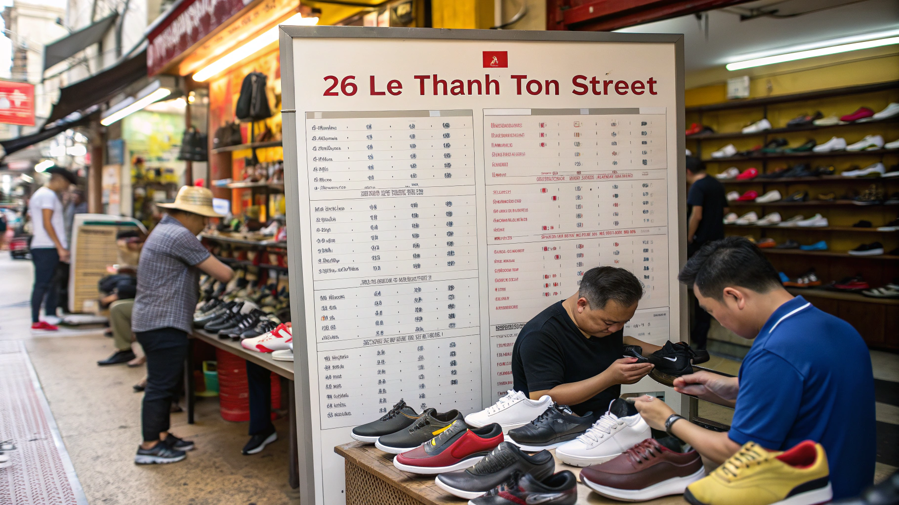 Chi phí sửa giày hợp lý tại 26 Lê Thánh Tôn
