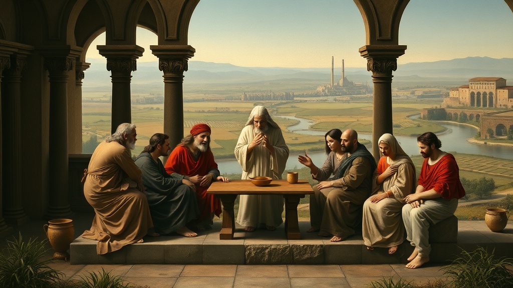 르네상스 양식의 공동체 지도 이미지