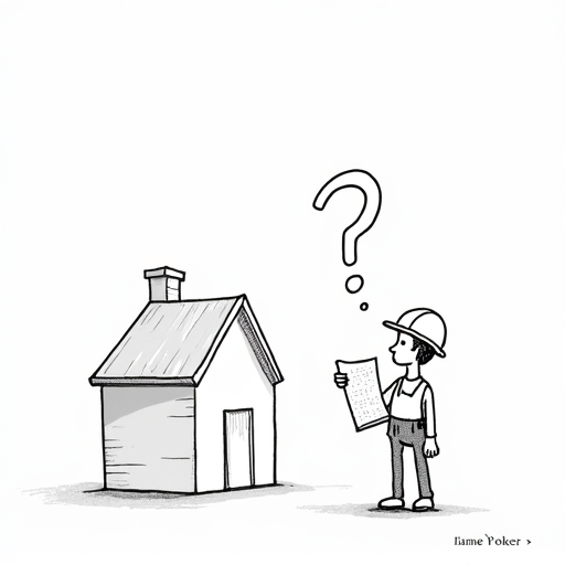 Builder Confidence Falls as Market Faces Mixed Signals single-panel cartoon
