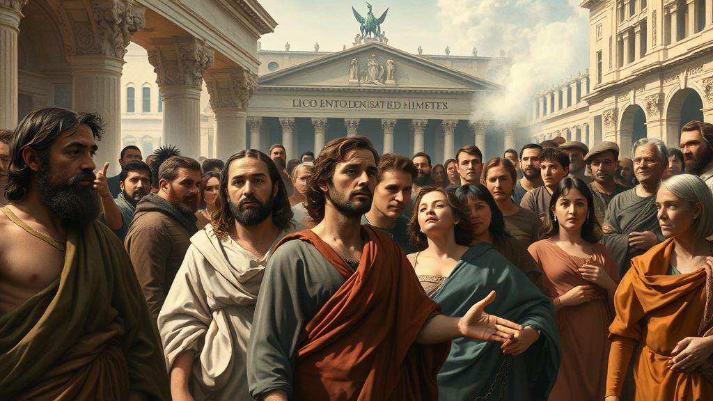 다양한 개개인들이 모임을 가지는 장면