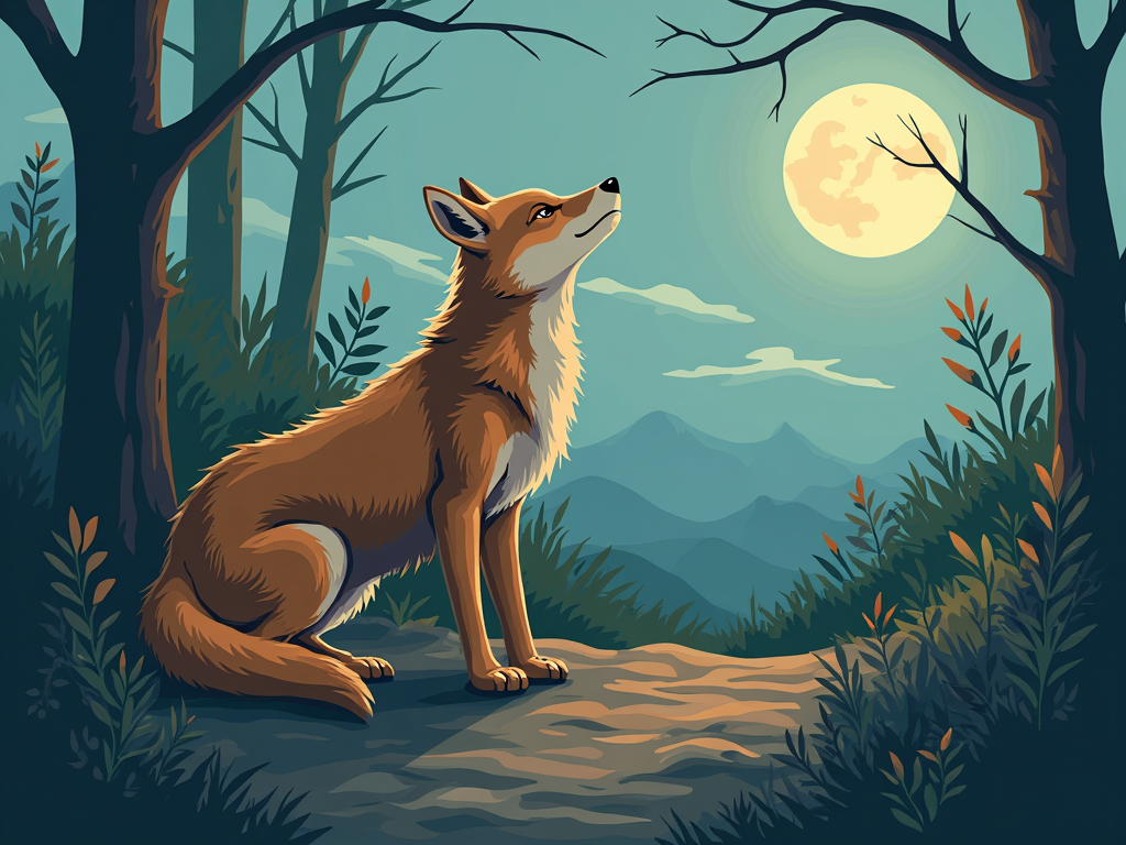 Urban Coyote Illustration