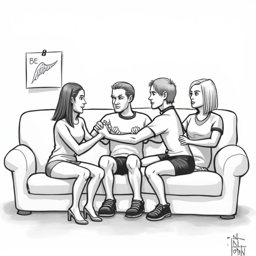 Jennifer Aniston Discusses Celebrity Friendships and Past Relationships single-panel cartoon
