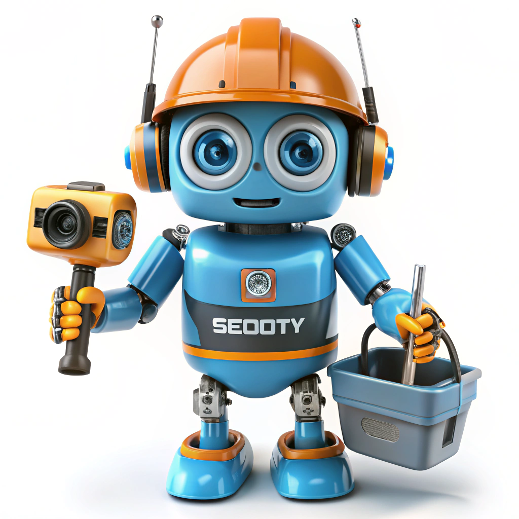 Friendly Robot Mascot for Security Installation