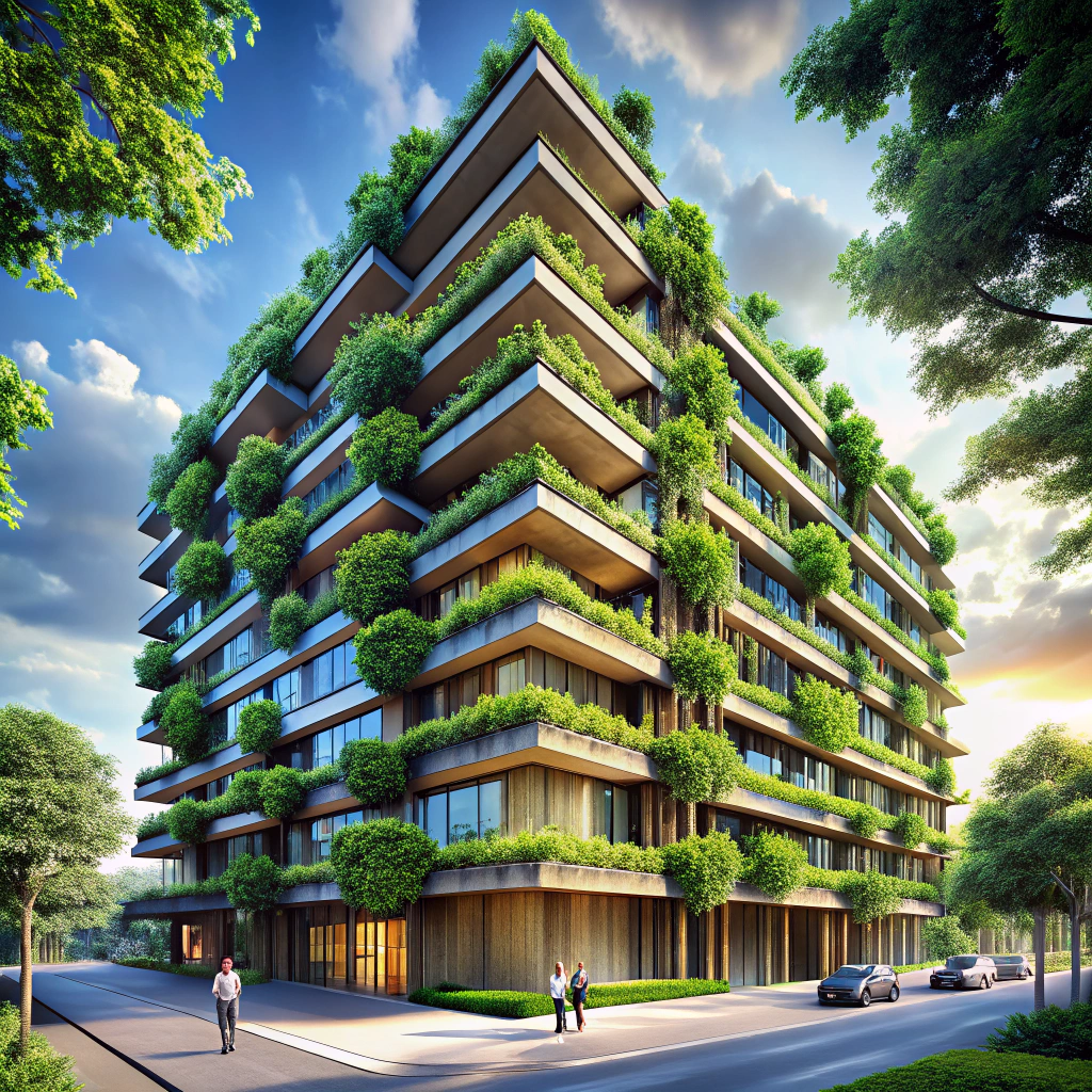 Nature-Inspired 6-Story Urban Icon Building