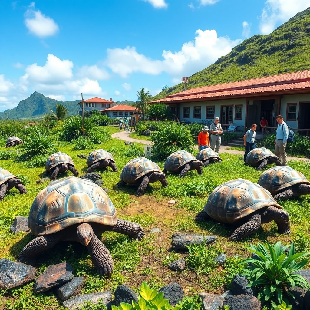 Charles Darwin Research Station & Giant Tortoises