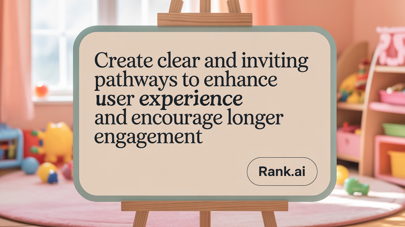 Create intuitive pathways to keep users engaged longer.
