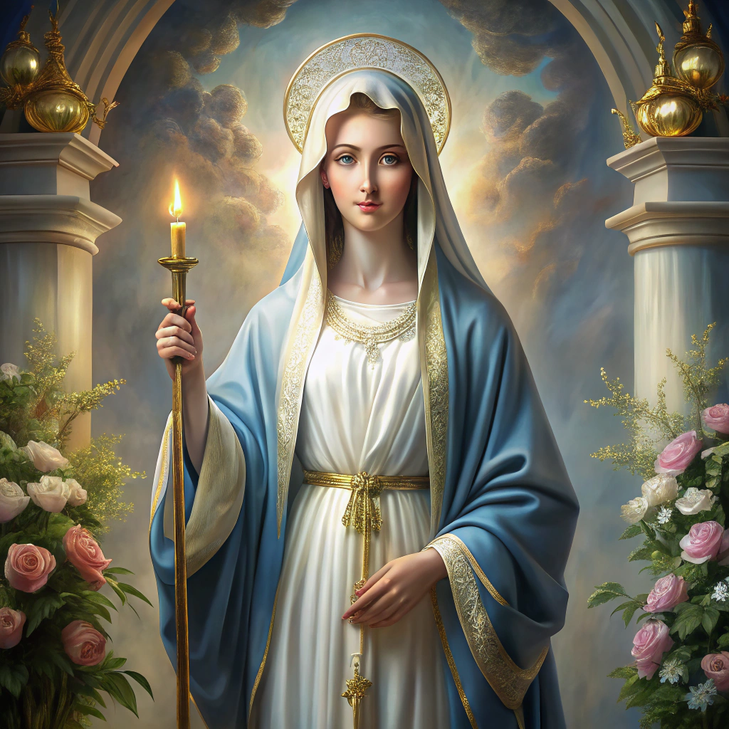 Ethereal Our Lady of Grace Sanctuary Art