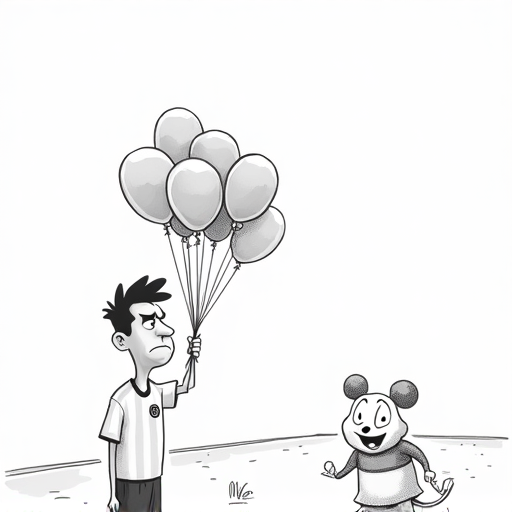 Messi storms off after Inter Miami's draw secures World Cup spot single-panel cartoon