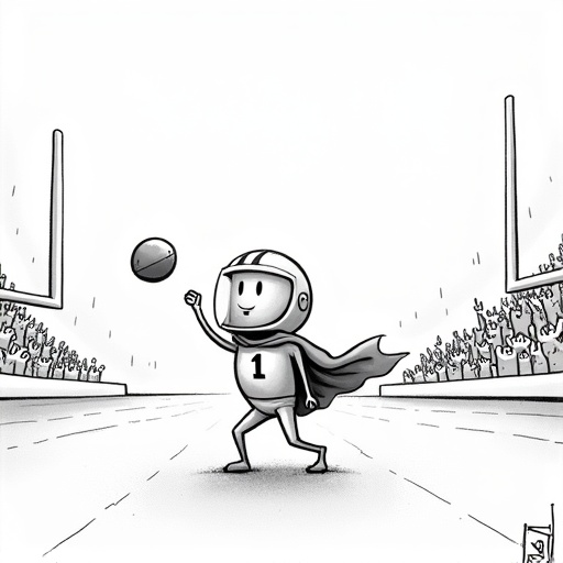 Shedeur Sanders Impresses in Browns Preseason Game single-panel cartoon
