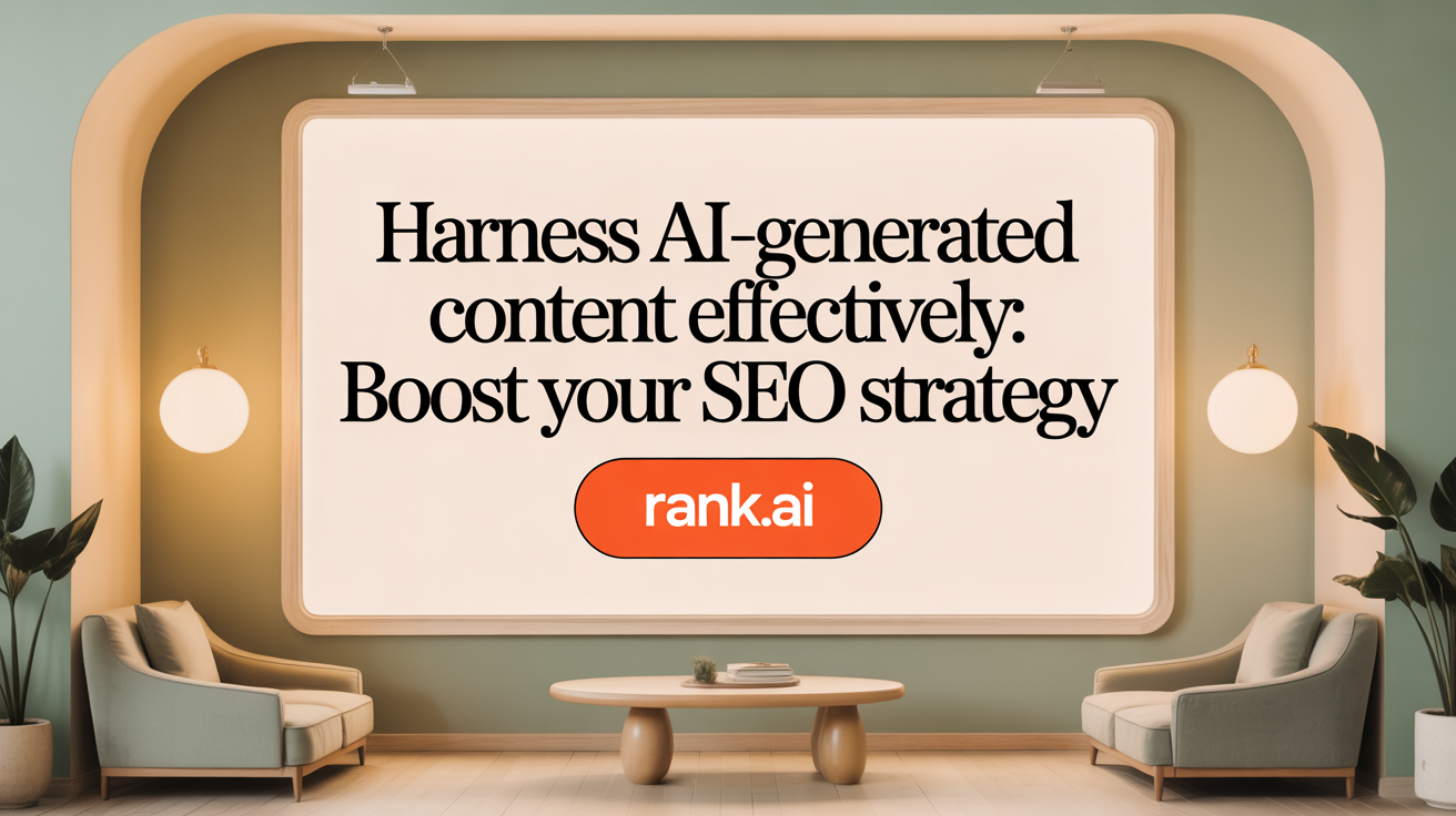 Harness AI-Generated Content Effectively: Enhance Your SEO Strategy