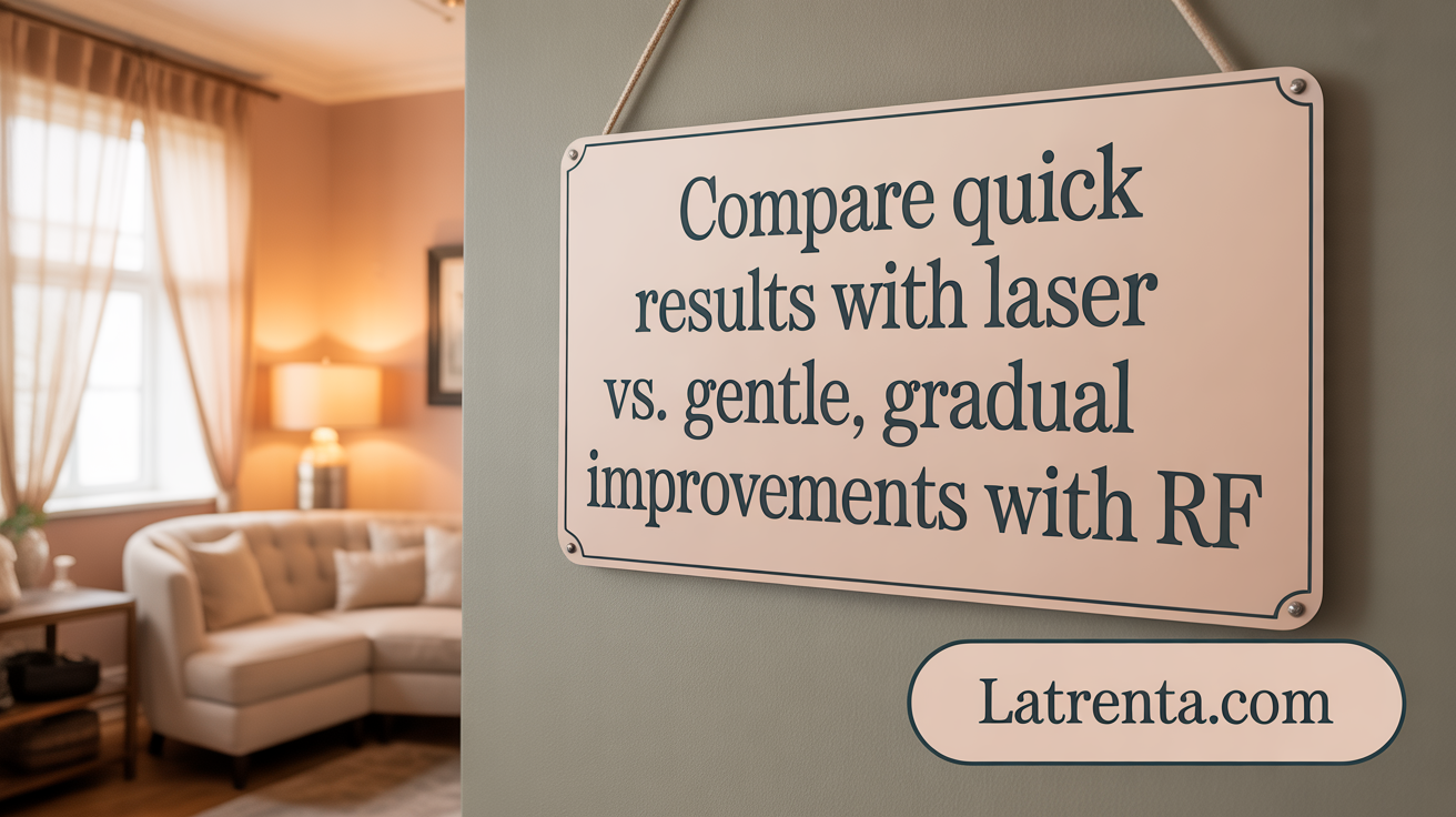 Compare Fast Results with Laser vs. Gentle, Gradual Improvements with RF